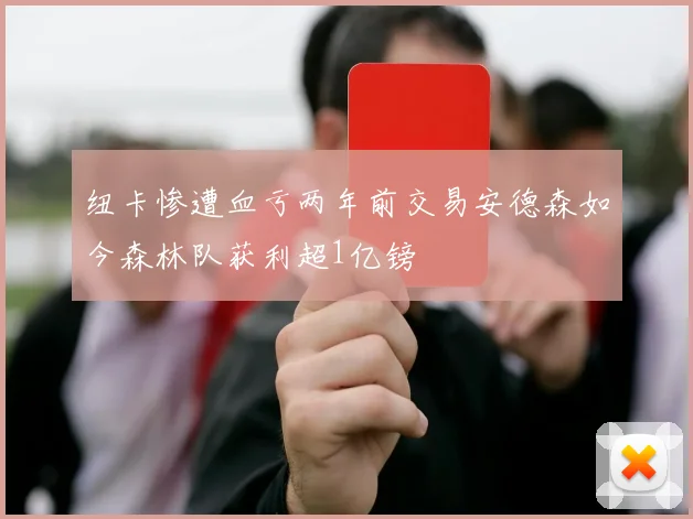 纽卡惨遭血亏两年前交易安德森如今森林队获利超1亿镑
